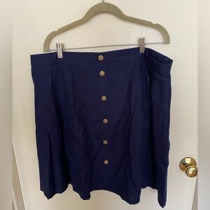 Torrid Navy A-Line Skirt